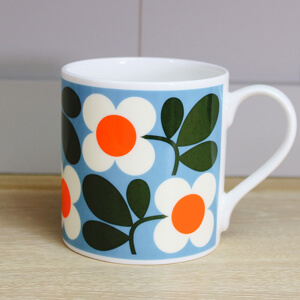 Orla Kiely Floret Turquoise Mug 350ml